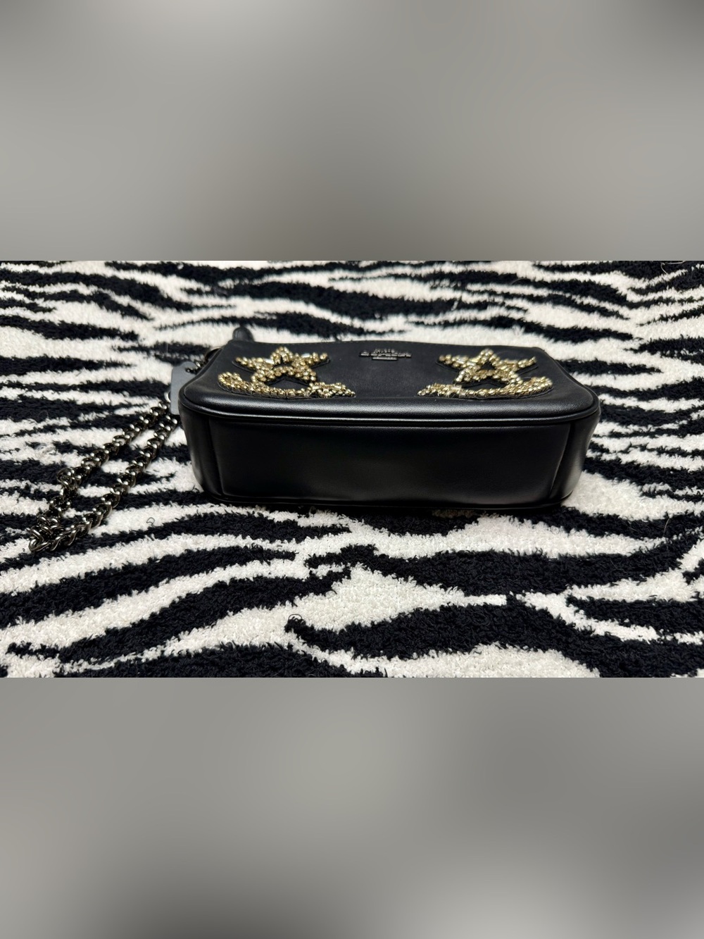 COACH Crystal Embellished Nolita 19 Wristlet - Picture 4 of 12